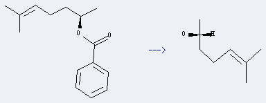 5-Hepten-2-ol,6-methyl-,(2R)- can be prepared by benzoic acid 1,5-dimethyl-hex-4-enyl ester.